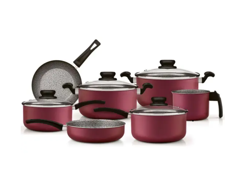 Set de Tigăi și Oale Panelux Premium ST Antiaderent, 7 Piese – Culoare Cireșe Set de Tigăi și Oale Panelux Premium ST Antiaderent, 7 Piese – Culoare Cireșe